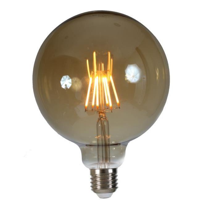 Ampoule LED filament vintage ambrée E27 6 W équivalent a 60 W blanc chaud