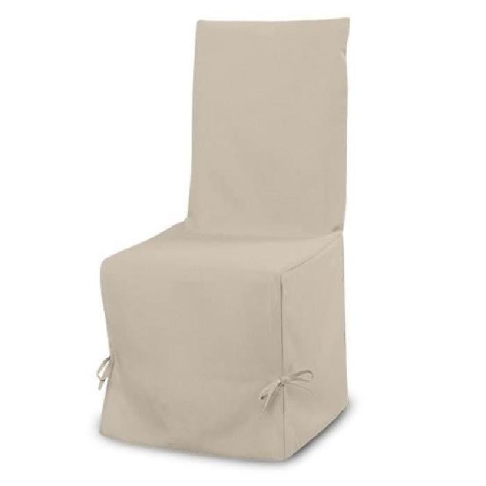SOLEIL D'OCRE Housse de chaise Panama 50 cm beige