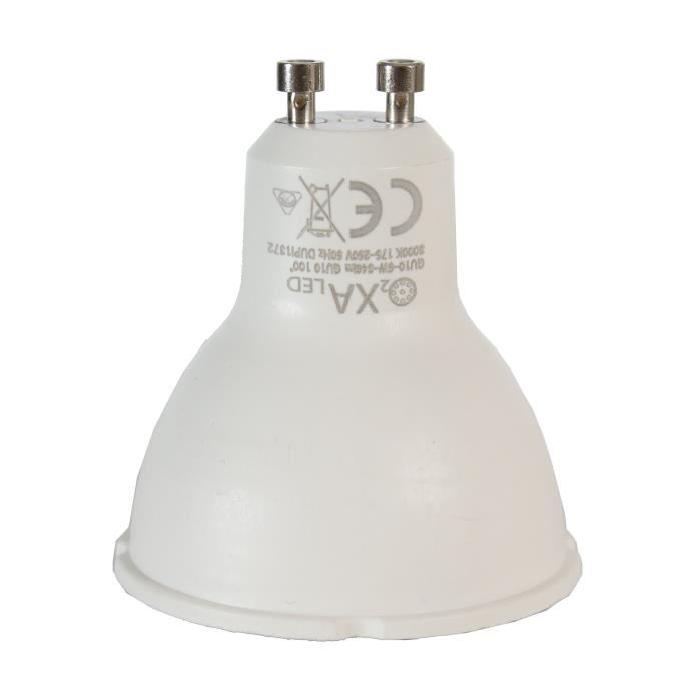 Lot de 2 ampoules LED GU10 5 W équivalent a 50 W