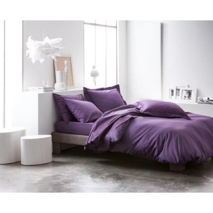 TODAY Housse de couette 100% Coton 140x200cm DEEP PURPLE