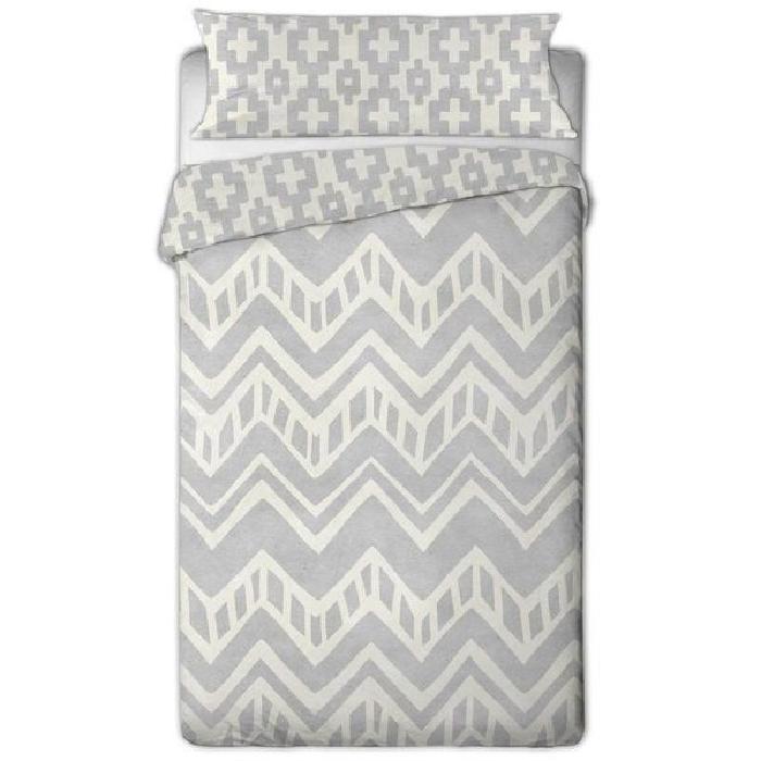 SISOMDOS Housse de couette Azteca 240x220 cm gris