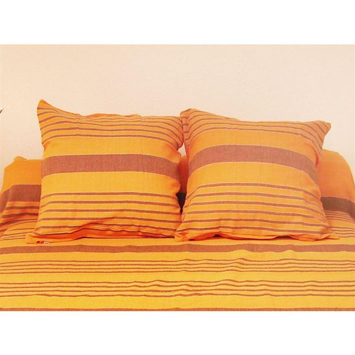 SOLEIL D'OCRE Housse de coussin OLYMPE Orange 40x40cm