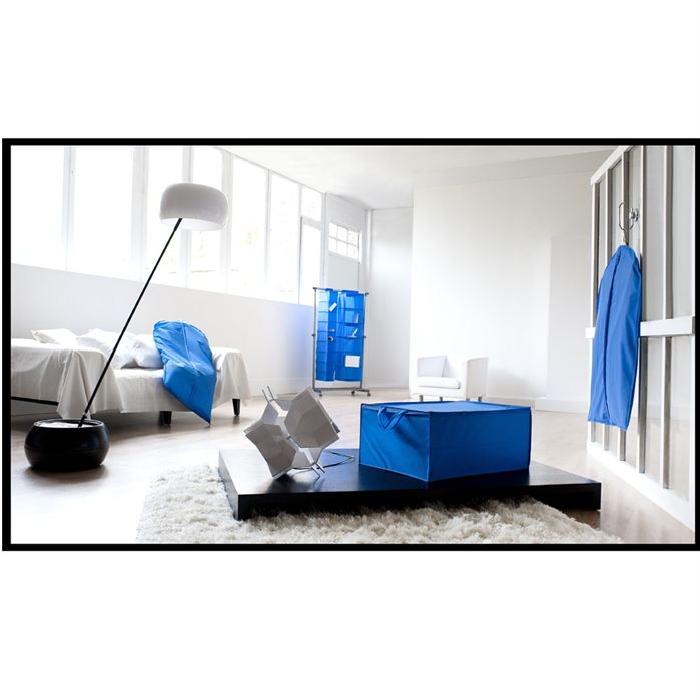 COMPACTOR Housse de vetements rangement 60x137x1 cm bleu