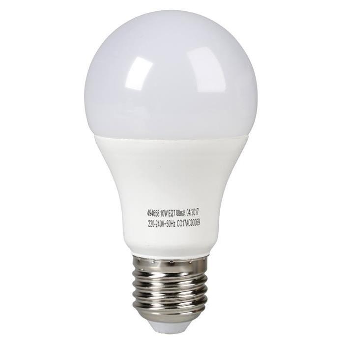 EXPERTLINE Ampoule LED E27 10 W équivalent a 60 W blanc froid