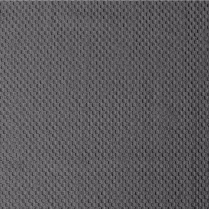 VENT DU SUD Couvre-lit LANGON 100% piqué de coton - 180x250 cm - Cendre