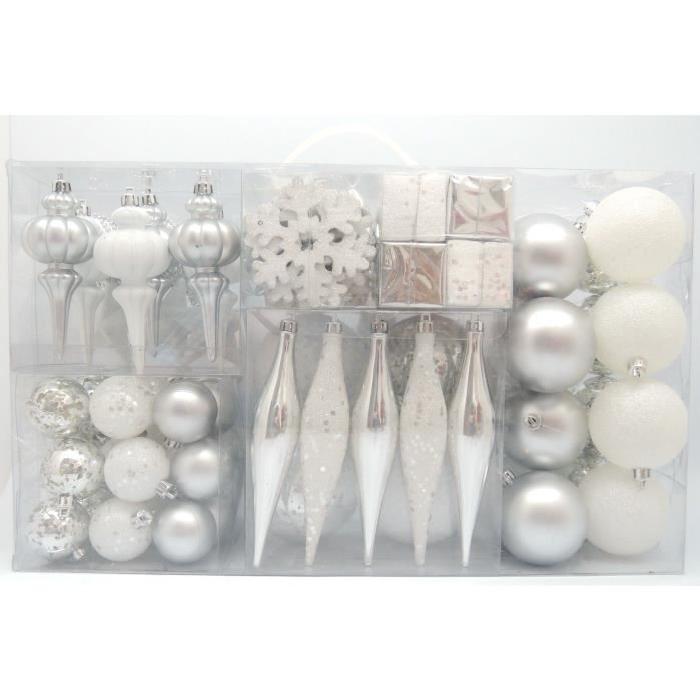 Coffret décoration 110 pieces - Argent