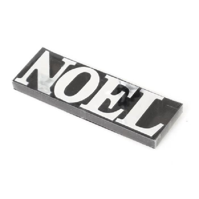 Décoration de Noël Mots a poser Noël argent 9x30x2cm