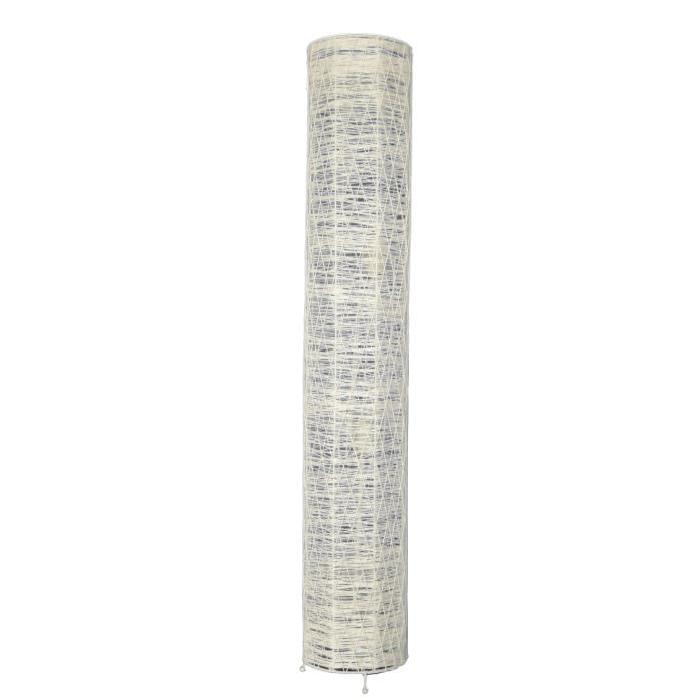 Lampadaire tressage fil chocolat cylindre - H110cm - Ř 18 cm