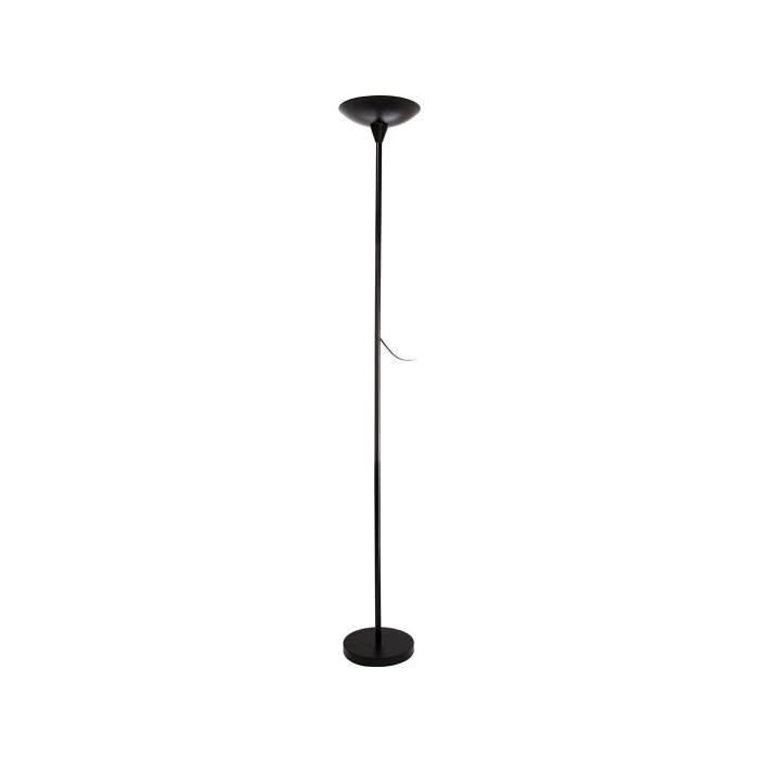 Lampadaire noir mat LED - Blanc neutre  H 181 cm - Ř 20cm
