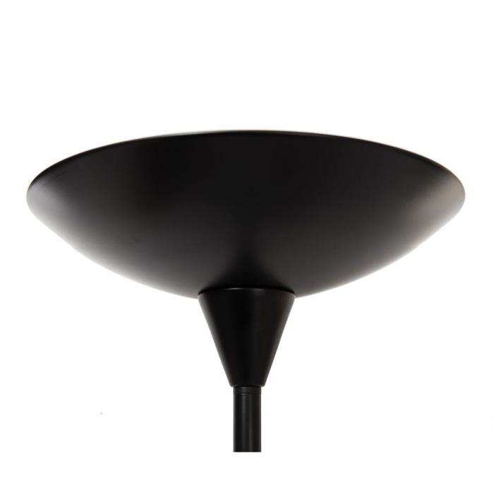 Lampadaire noir mat LED - Blanc neutre  H 181 cm - Ř 20cm