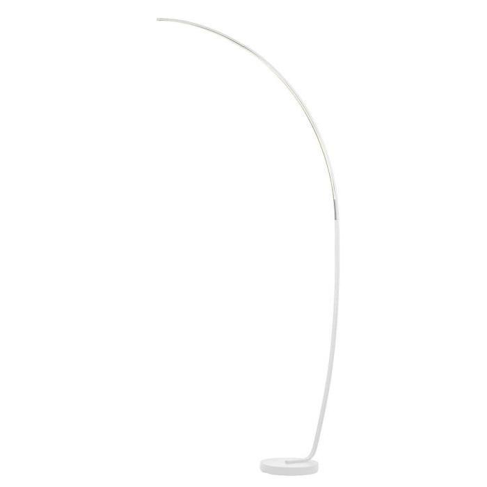 Lampadaire arc en métal 95x35x170 cm LED 15 W blanc