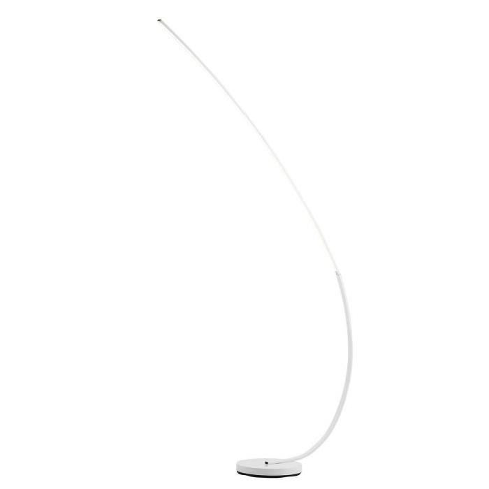 Lampadaire arc en métal 101x28x170 cm LED 15 W blanc