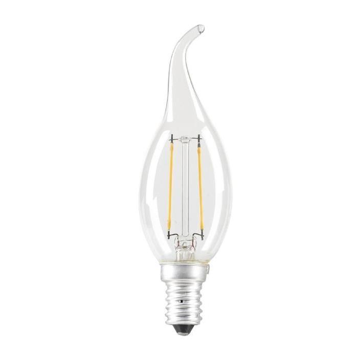 EXPERT LINE Ampoule LED E14 SMD a filament 2 W équivalent a 24 W blanc chaud