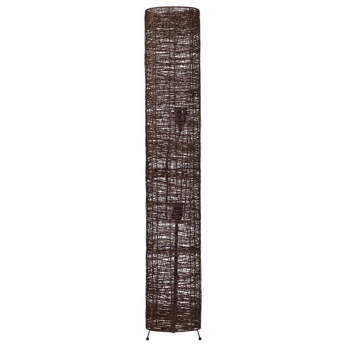 BAYA lampadaire rotin, diametre 18cm x Hauteur 110 cm