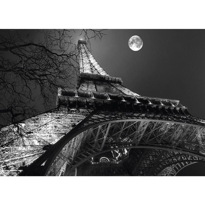Affiche papier -  Tour Eiffel, pleine lune   - Carrara   -  50x70 cm