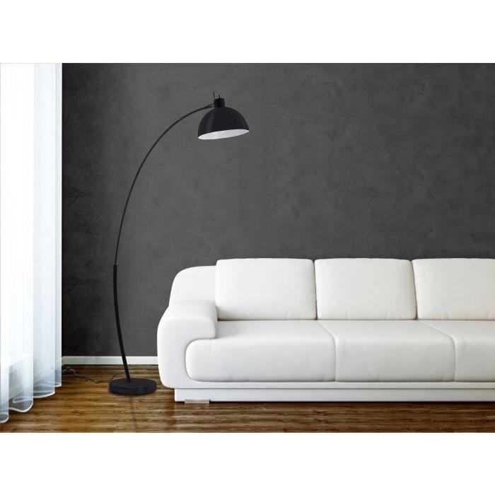 Lampadaire Arc Noir Hauteur : 153 cm