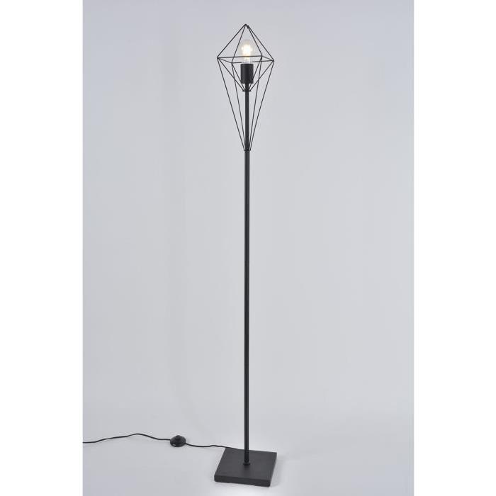 BIJOU Lampadaire filaire D 22 x H 1,67 cm Noir