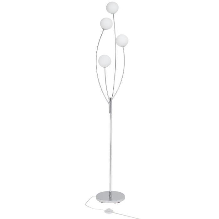 BRILLIANT Lampadaire a 4 lumieres Belina - Blanc