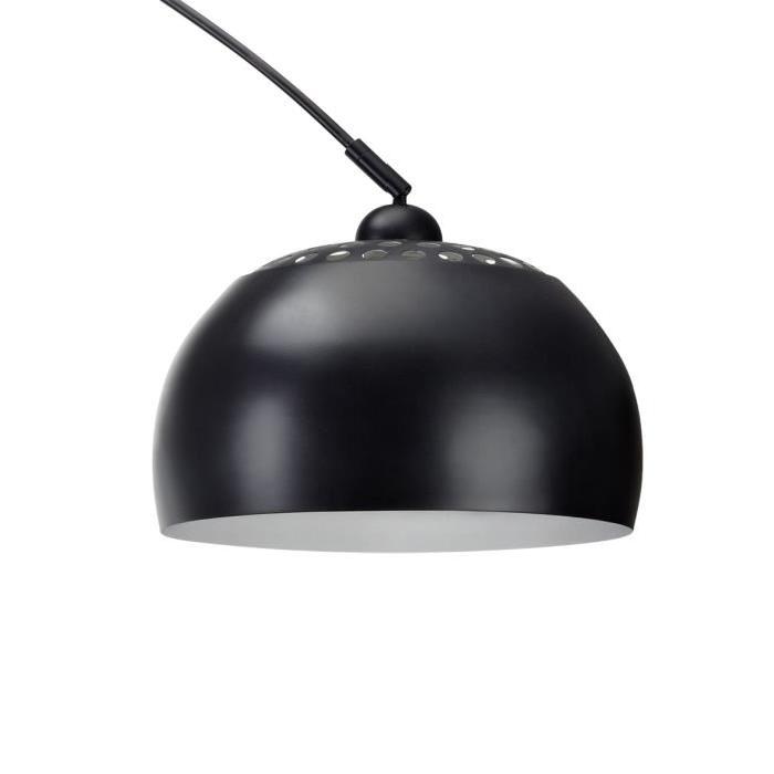 BIGARC Lampadaire arc Noir. Hauteur 2.02m