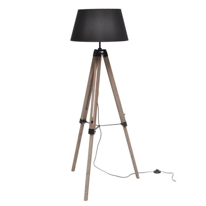 Lampadaire a poser Nature E27 40 W Noir