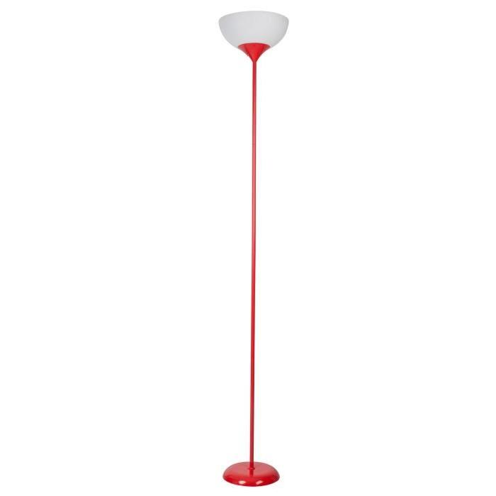 Lampadaire BASIC LED E27 10W 806 Lumens 3000 Kelvins noir et rouge