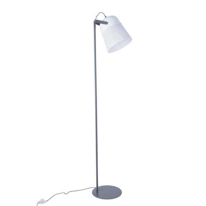 JUSTIN Lampadaire 145 cm E27 60W blanc et anthracite