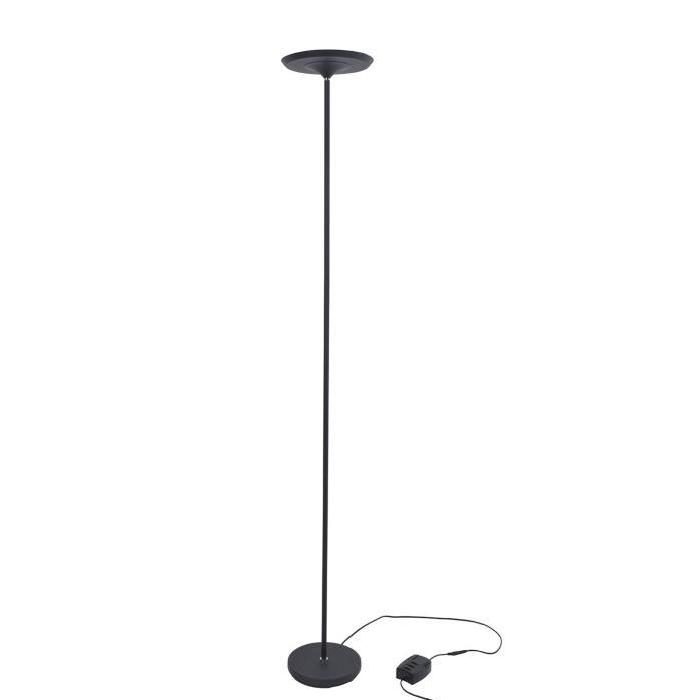 CHELSEA Lampadaire en métal LED L26 x H183 cm Noir