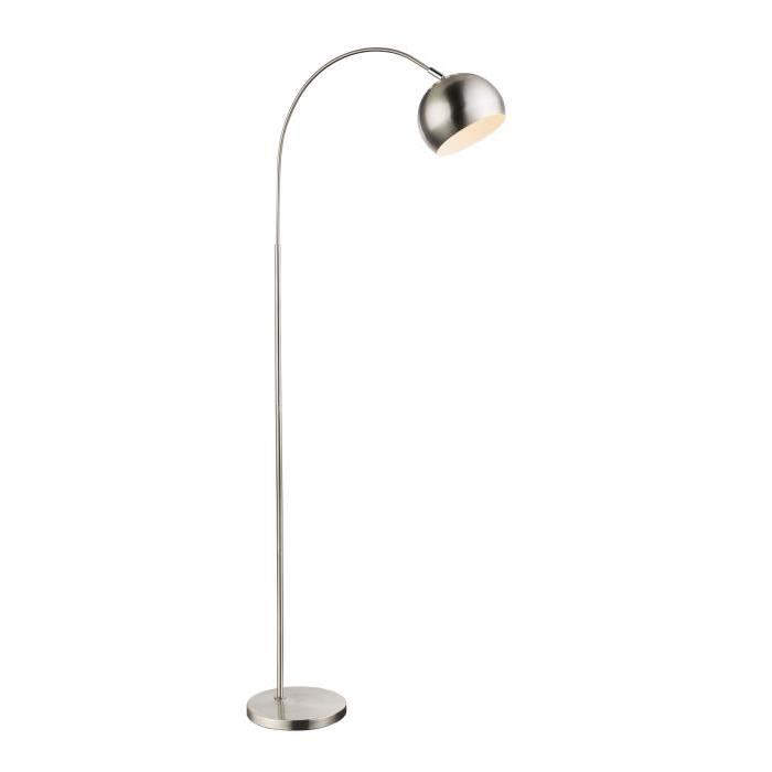 GLOBO LIGHTING Lampadaire avec Interrupteur - 580x245x1500 - Nickel mat blanc