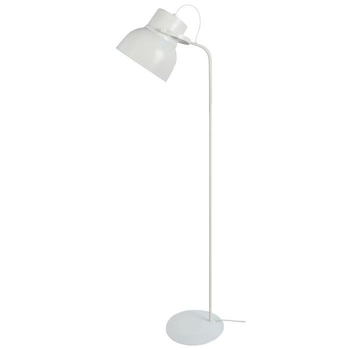 Lampadaire Cloche E27 23 W 150 cm Blanc sablé