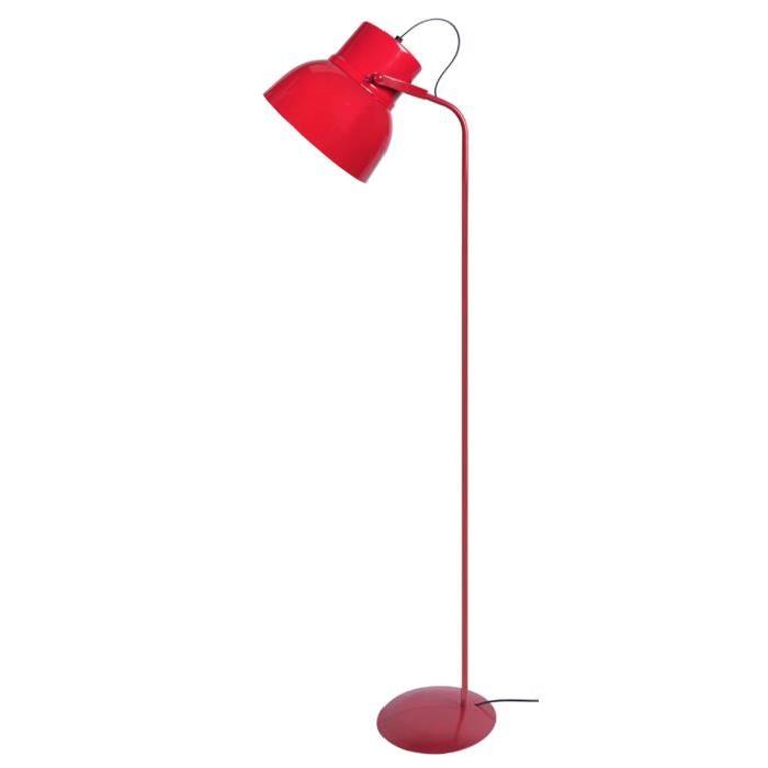 Lampadaire Cloche E27 23 W 150 cm Rouge