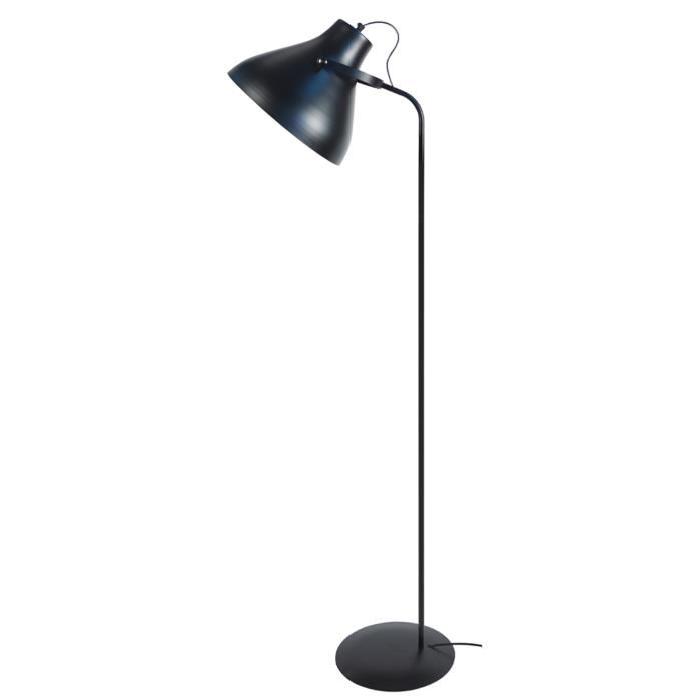 TOSELIA Lampadaire liseuse H150cm Noir