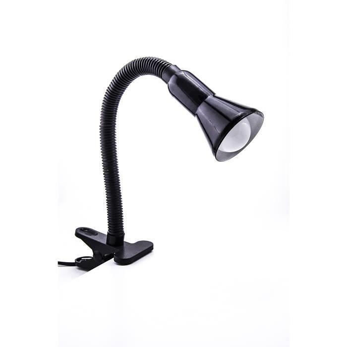 Lampe pince de bureau hauteur 32 cm E14 40W noir