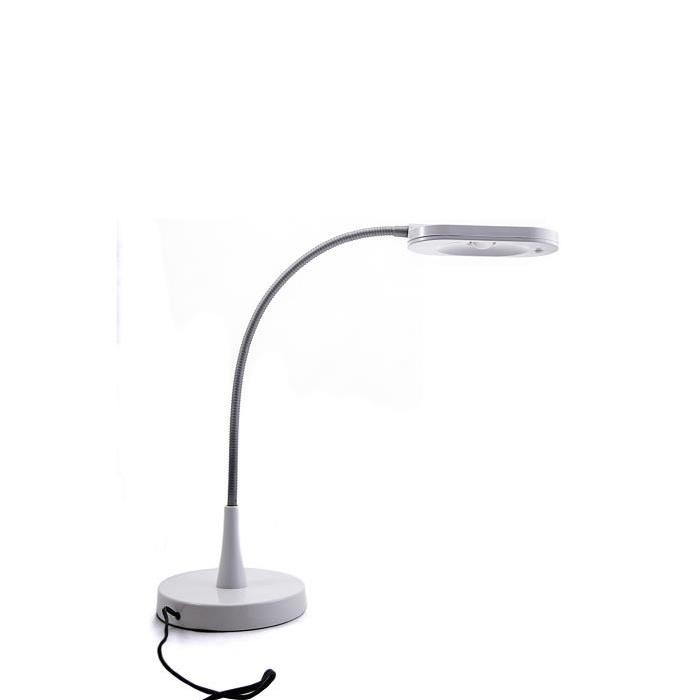 Lampe de bureau flexible LED Serpent hauteur 50 cm 3W blanc