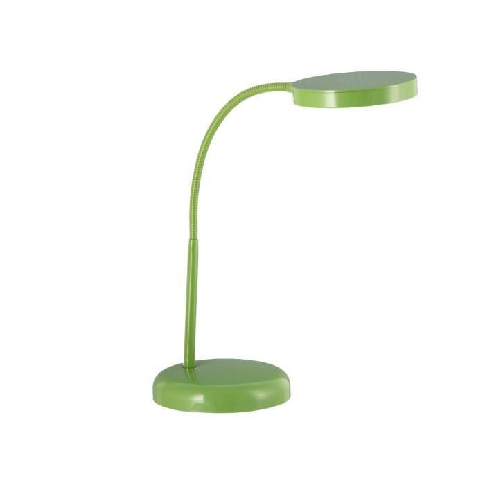 Lampe de bureau flexible LED hauteur 445 cm 3W équivalent a 40W vert