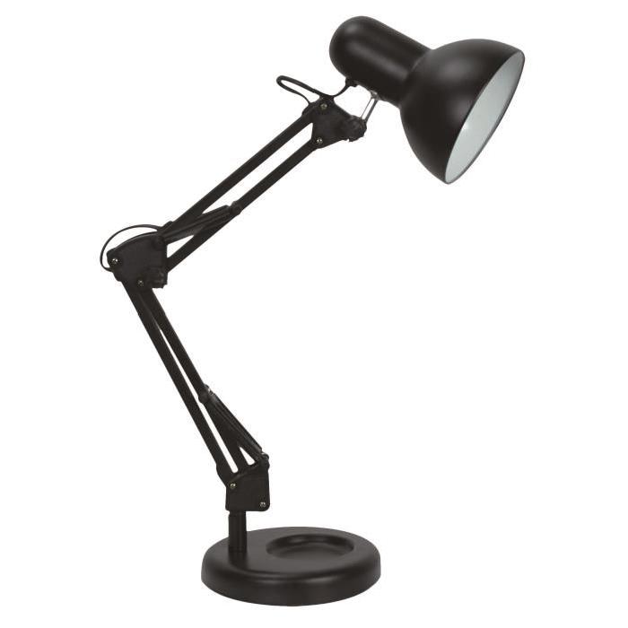 Lampe de bureau articulée Arquitecto E27 40W noir