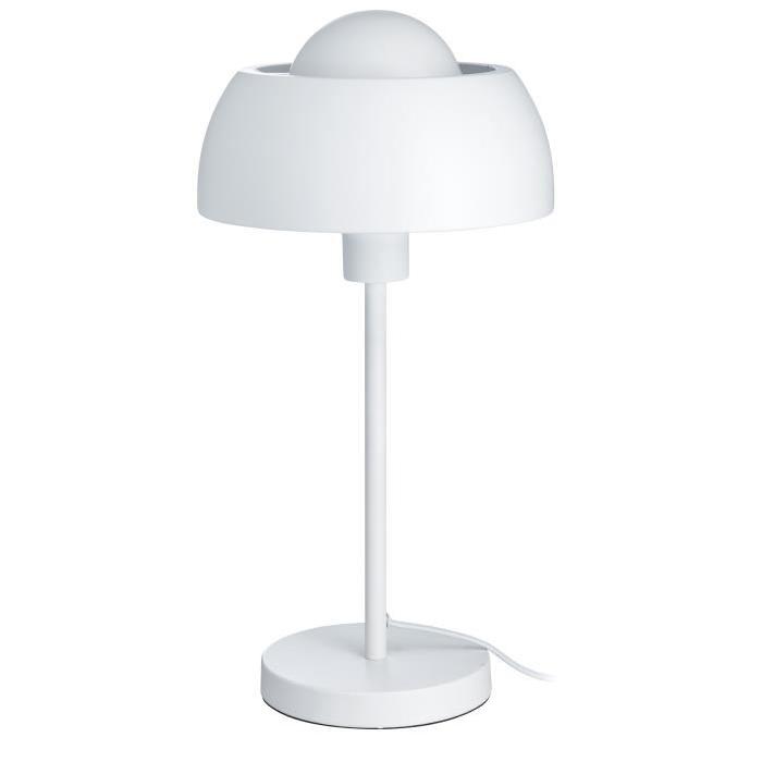 DIA Lampe a poser en métal Ř24,5xH42 cm E27 40 W blanc