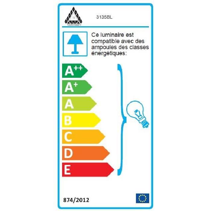 AMP lampe ampoule, 15x15x29H