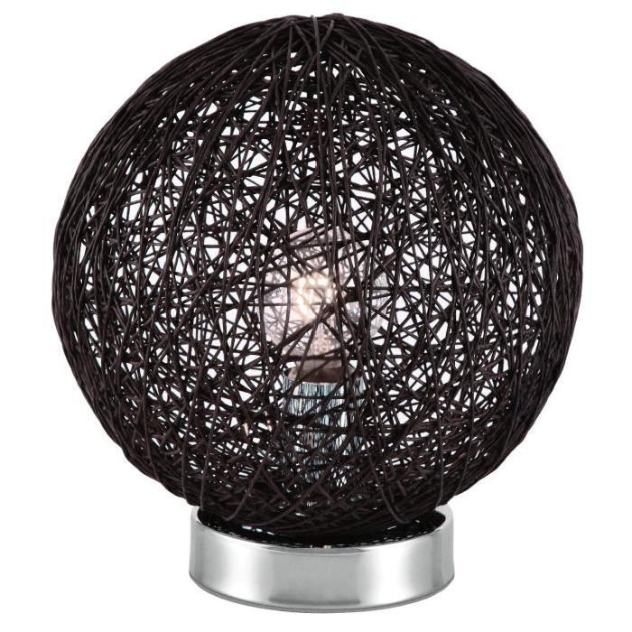 BAYA lampe boule rotin, diam 20xH24