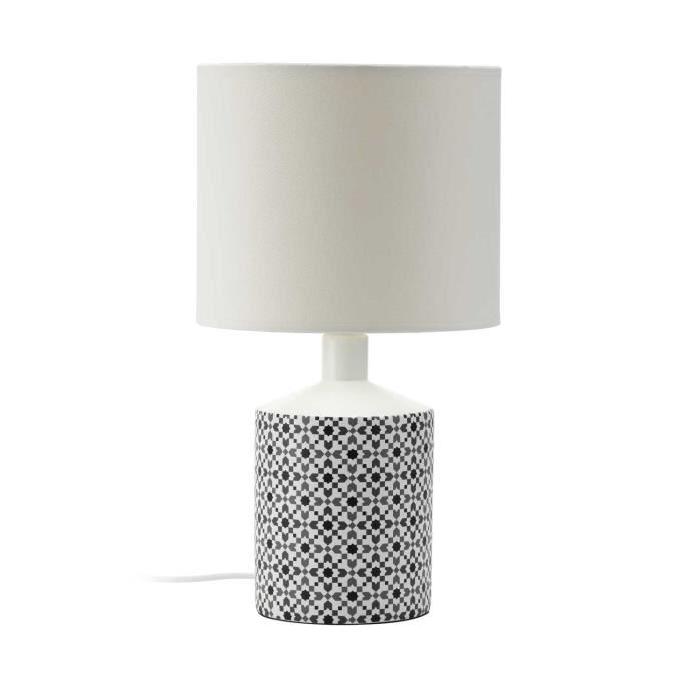 Lampe lisboa d22 h40 - Blanc