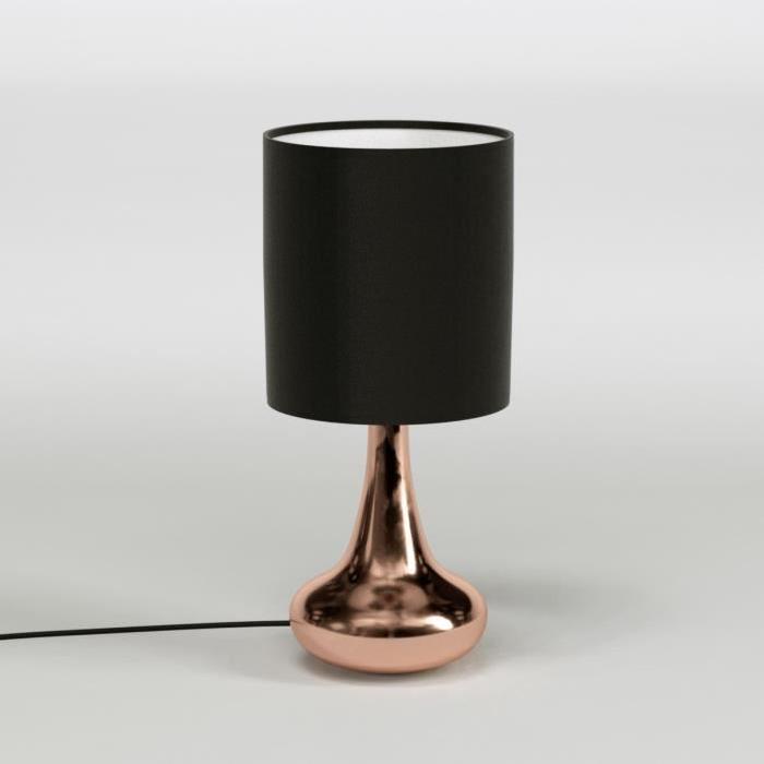 Lampe Tactile - Cuivre et Noir