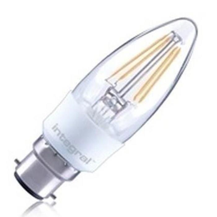 INTEGRAL LED Ampoule flamme B22 filament 420lm 4,5W équivalent a 36W