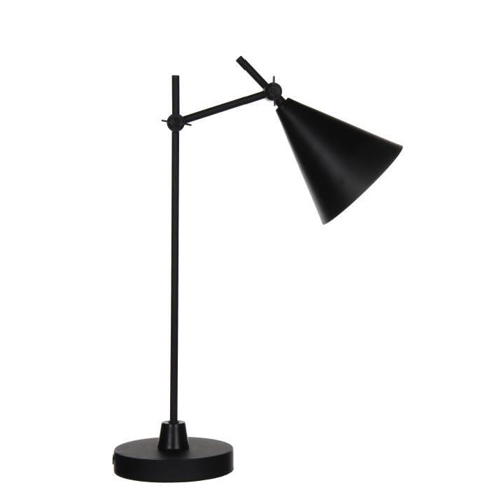 Lampe de bureau Philadelphia - Métal - Noir - H49 x D15 cm