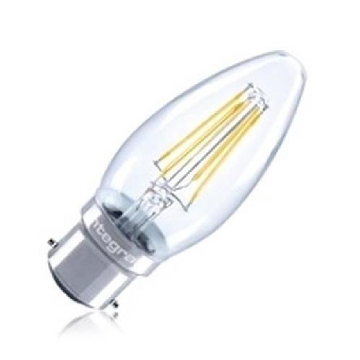 INTEGRAL LED Ampoule flamme B22 filament 420lm 4W équivalent a 36W