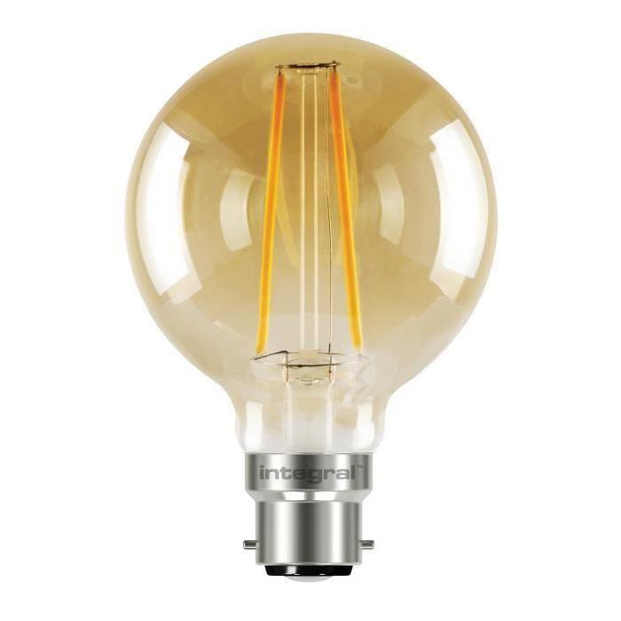 INTEGRAL LED Ampoule décorative G80 B22 2,5 W équivalent a 40 W