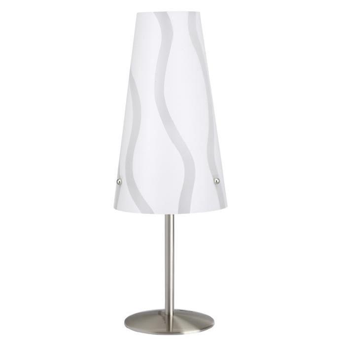 BRILLANT Lampe a poser Isi hauteur 36 cm Ř13 cm E14 40W blanc