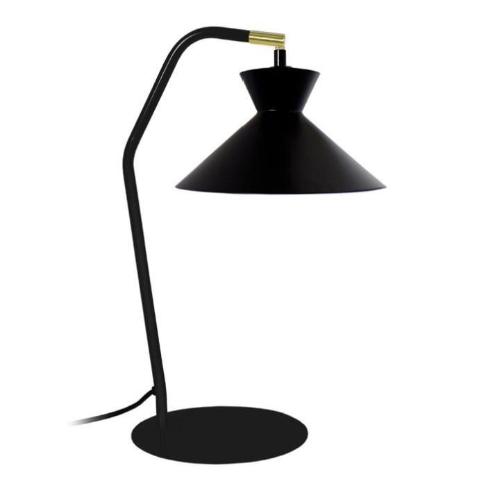 Lampe Leeds - Cône Noir / Blanc - E27 40W