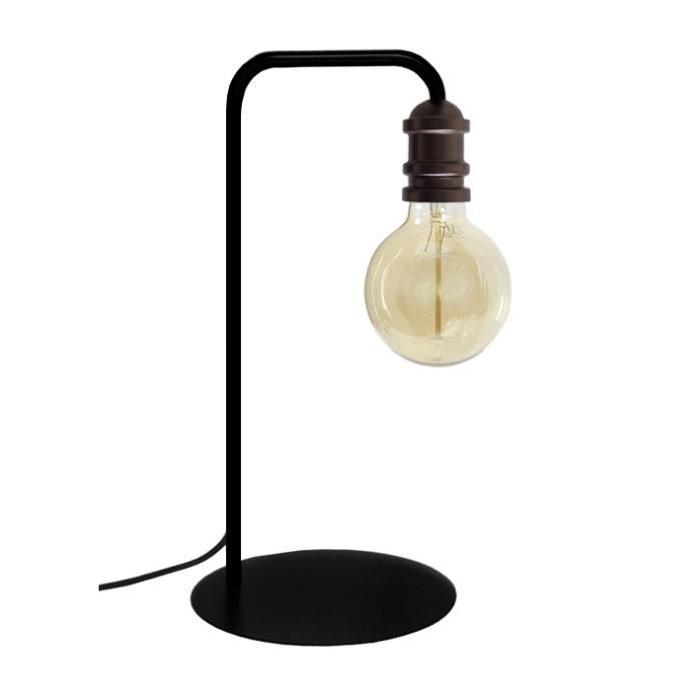 Lampe Norwich pour ampoule décorative - Noir / Bronze - E27 40W