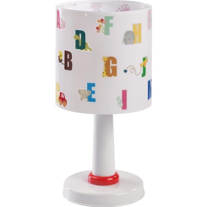 Lampe a poser enfant ABC - Blanc