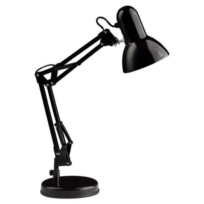 HENRY Lampe de bureau orientable E27 40 W Noir