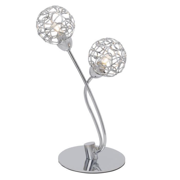 BRILLIANT Lampe a poser a 2 lumieres Virgo - Chrome